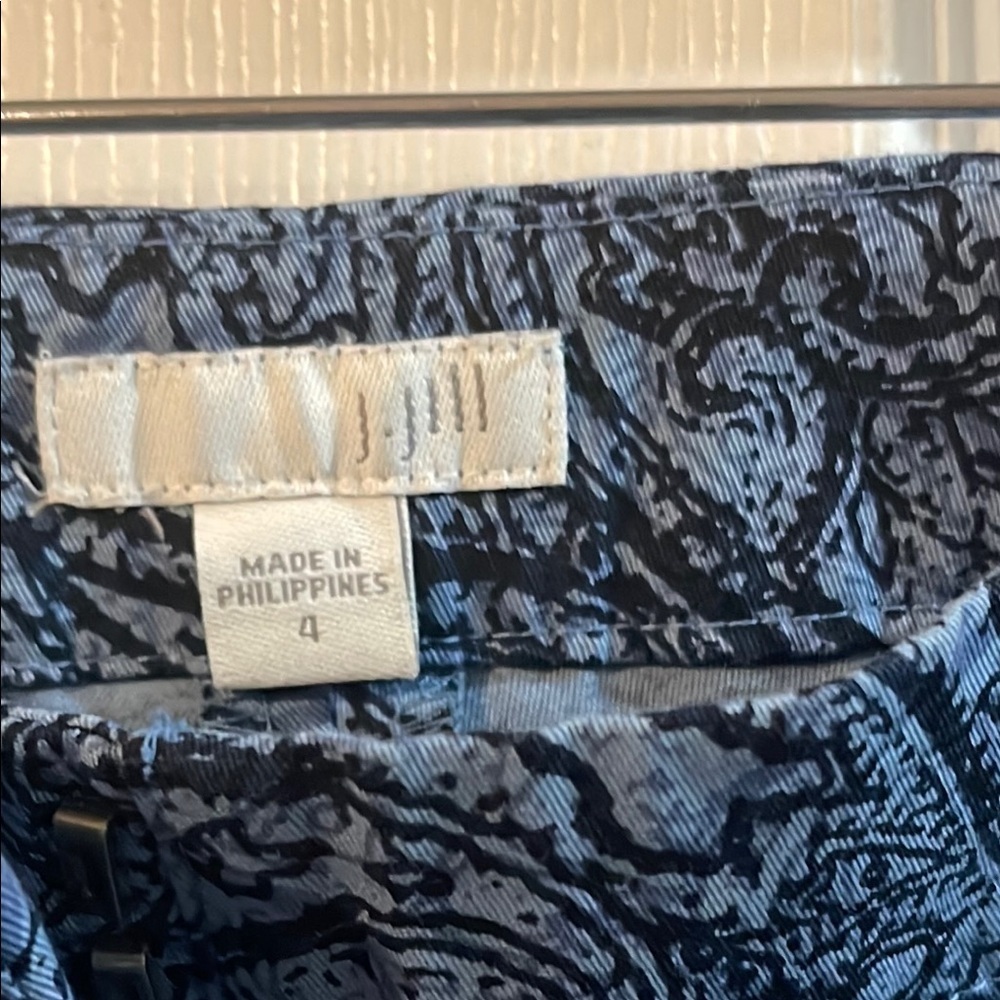 J. Jill Women's Navy Paisley Trousers - Picture 5 of 9